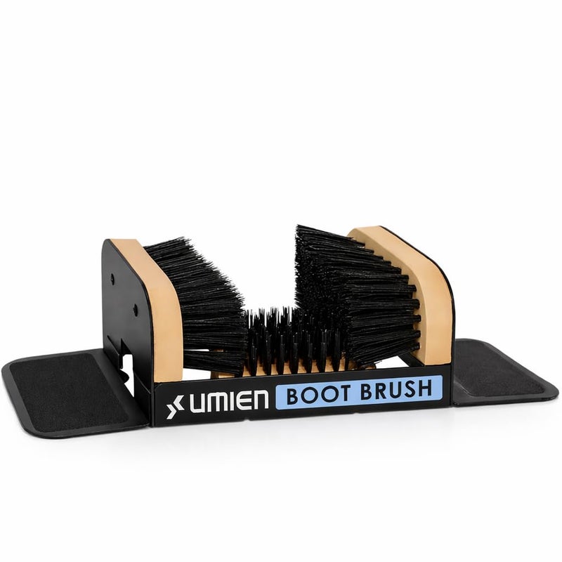 Umienâ„¢ Boot Scraper Outdoor Shoe Brush with Flaps - Cleaning Heavy-Duty Shoe Cleaner and Boot Scrubber for Mud, Dirt, and Snow - Durable Weather-Resistant Outdoor Shoe Cleaning Tool - Image 1
